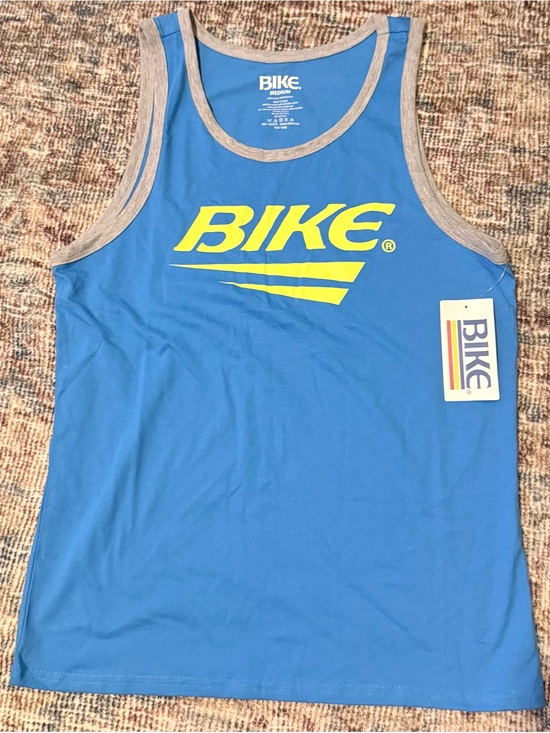 Bike Other - BIKE Blue Retro Logo Tank with Gray Trim